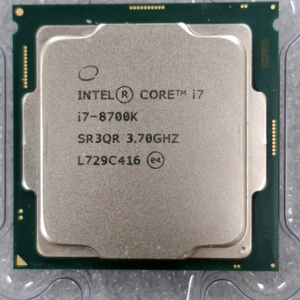 컴퓨터 인텔 8세대 CPU I7 8700K (인텔 8세대 1151V2) 이미지