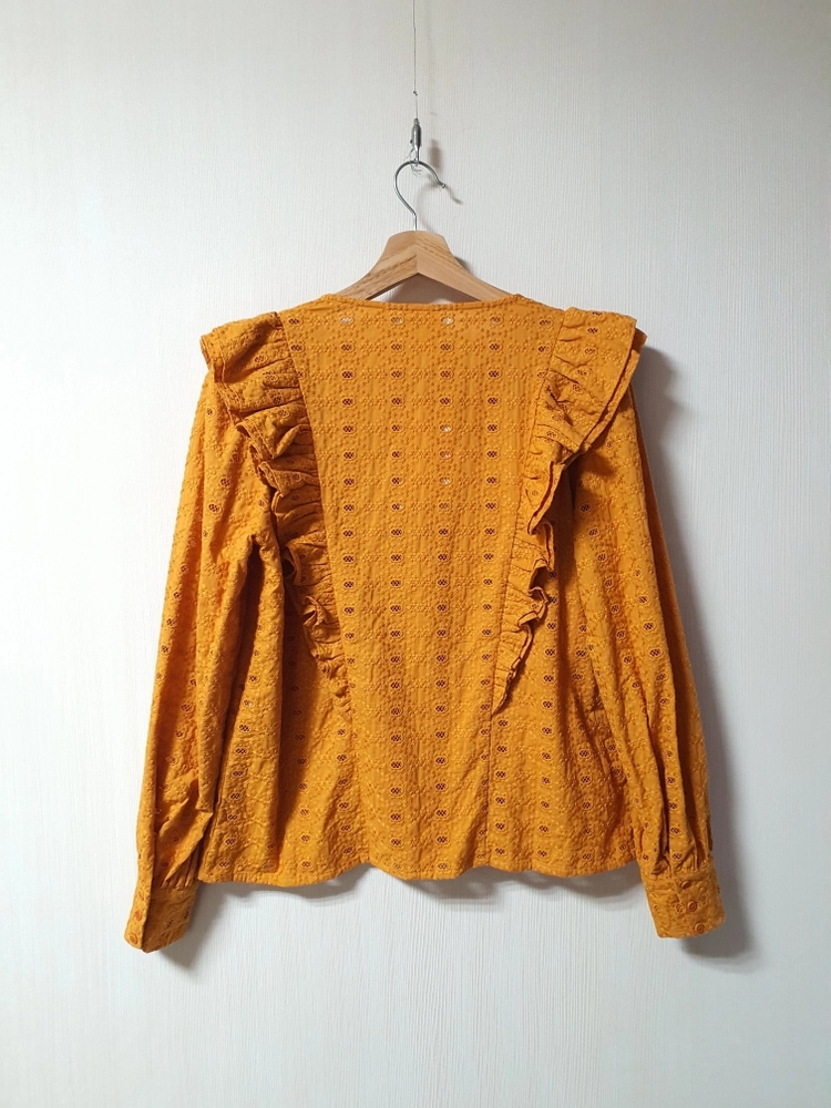 SEZANE 세잔 세잔느 레이스 펀칭 블라우스 EUR 40 사이즈 새상품 정품 이미지