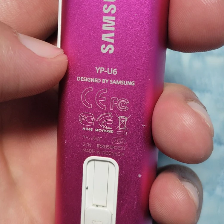 삼성 yp-u6 MP3 고장품 이미지