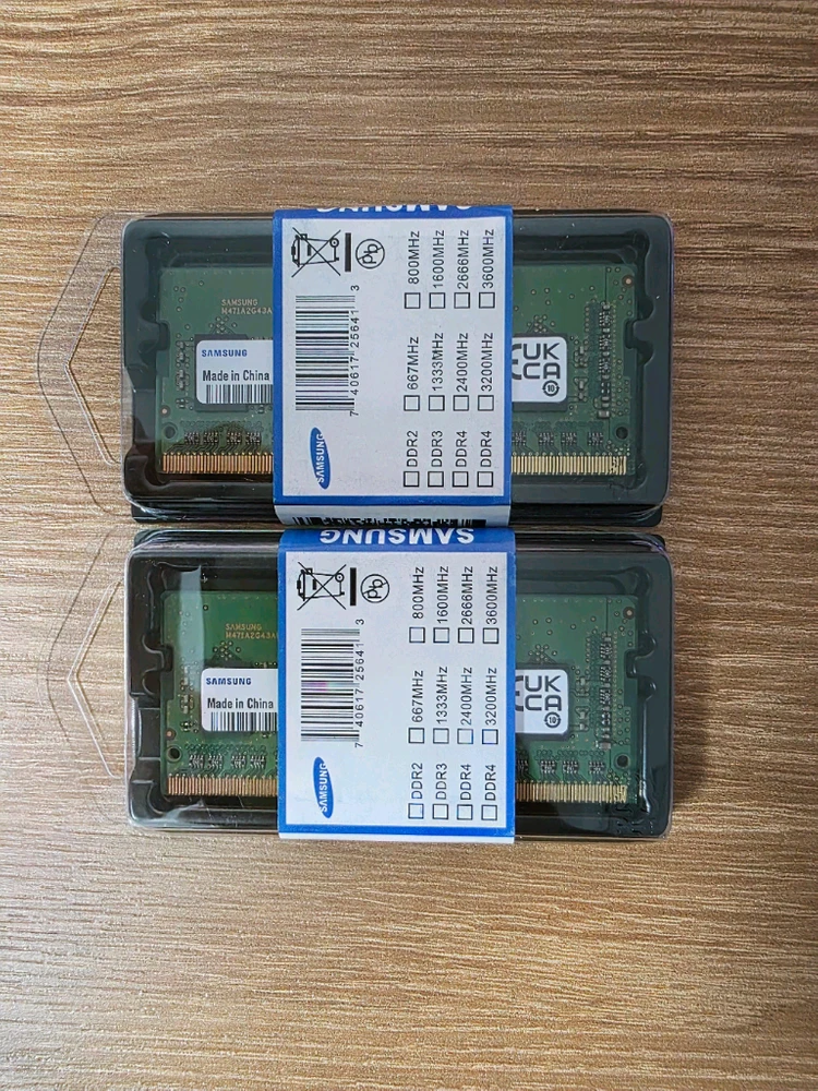 삼성 노트북용 램 메모리 DDR4 3200MHz 8GB RAM 2개 이미지
