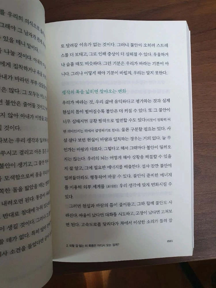 [새책] 자신의 불안과 싸우지 말 것 이미지