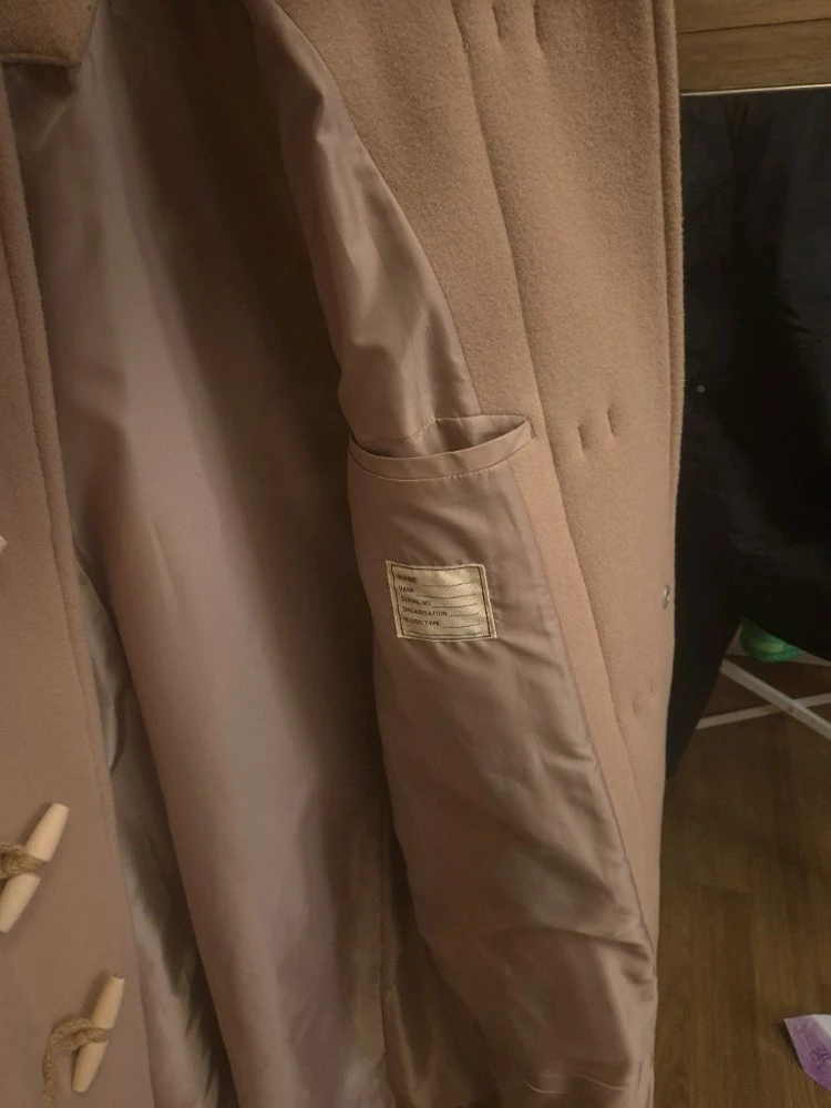 글로버올x SPAO 떡볶이 더플코트 베이지색 105 이미지