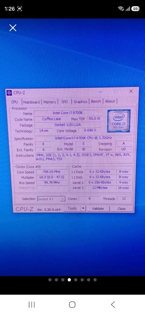 i7 8700k +b360m 팝니다 이미지