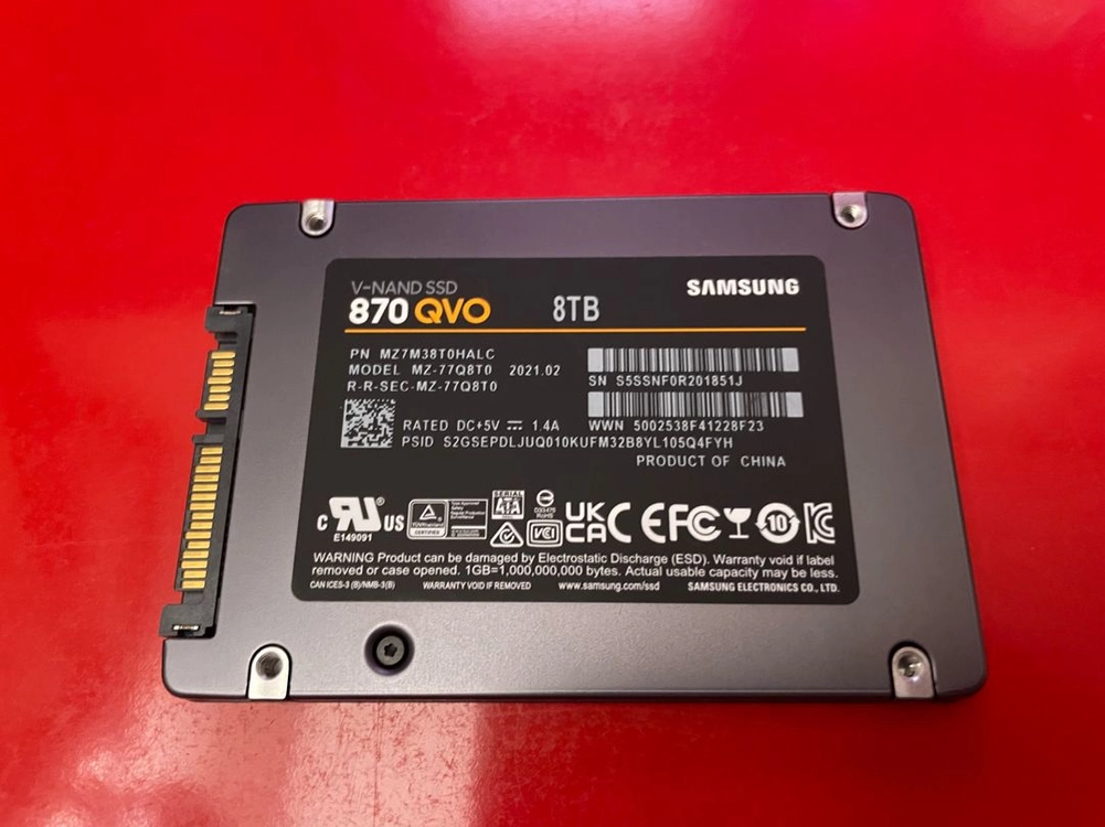 8TB 870qvo sata SSD 이미지