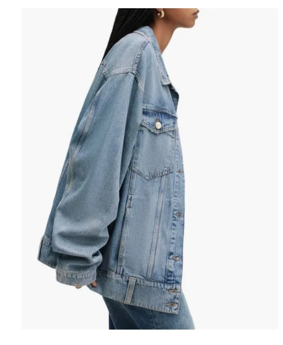 올세인츠 ALLSAINTS 오버핏 디스트로이드 데님 자켓 M사이즈 정품 이미지