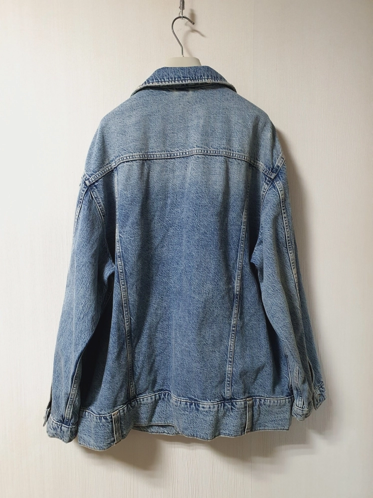 올세인츠 ALLSAINTS 오버핏 디스트로이드 데님 자켓 M사이즈 정품 이미지