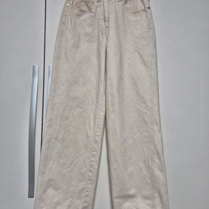 타임 22fw 오트밀 화이트 와이드 데님 팬츠 이미지