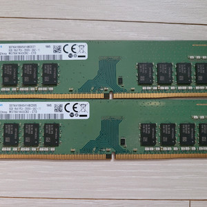 삼성 DDR4 8GB PC4-2666V 램 2개 이미지