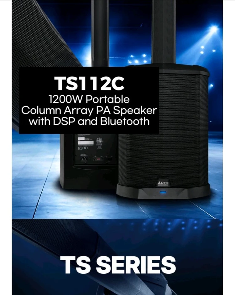 (미개봉)알토 1조(2통)TS112C 1200W 파워드 컬럼스피커 이미지
