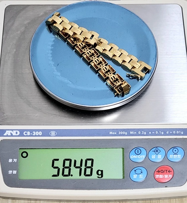 18k남성팔찌,체인팔찌,할로우팔찌,부산금팔찌 이미지