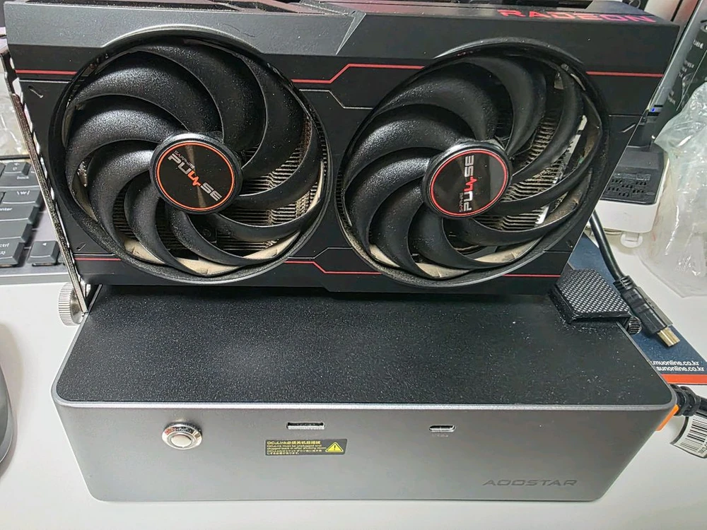 AOOSTAR AG02S eGPU + RX6600 - 안심되는 중고거래