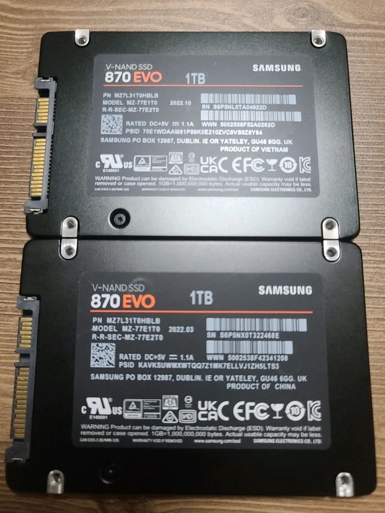 삼성 870 evo 1tb 이미지