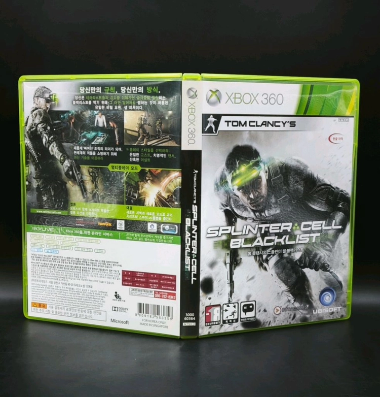 엑스박스360, XBOX360 정발 한글 톰클랜시의 스플린터셀 블랙리스트 이미지