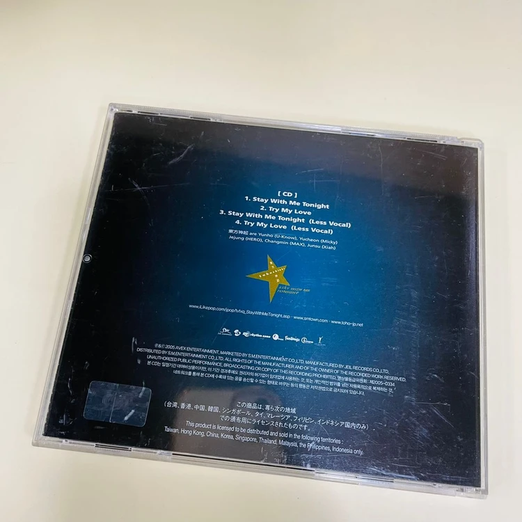 [중고음반/CD] 동방신기 TVXQ! 싱글 Stay With Me Tonight 이미지