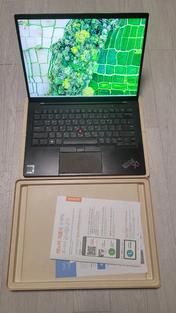 레노버 X1 Carbon 9세대 4K LTE 1kg 초경량 노트북 바이오스 에러 - 안심되는 중고거래