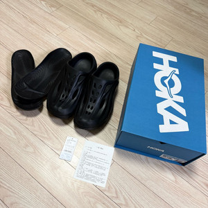 HOKA 오라 리커버리 뮬 블랙 280(US10) 이미지