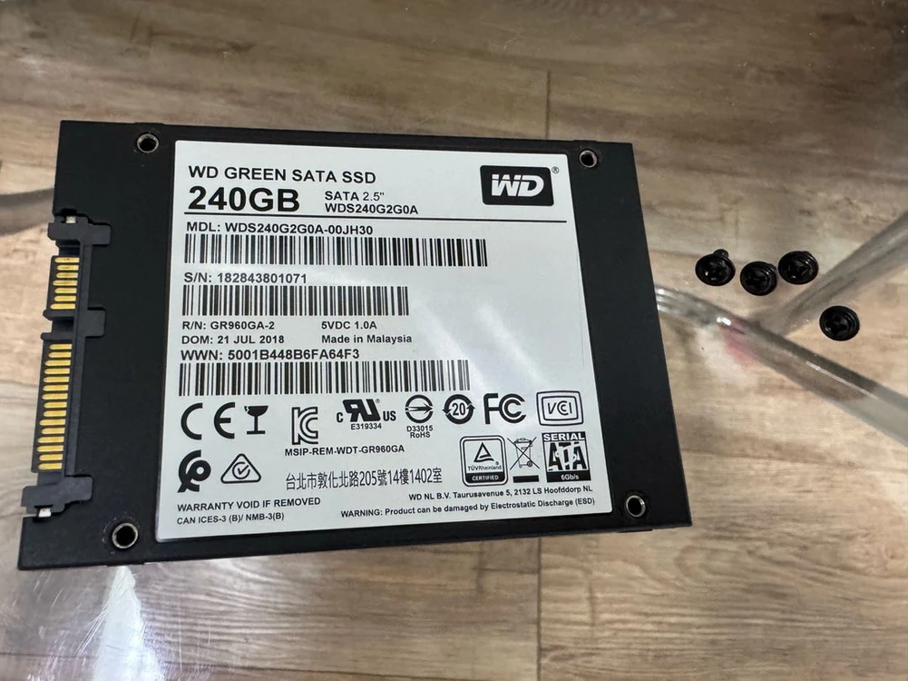 WD Green SATA SSD 240GB 이미지