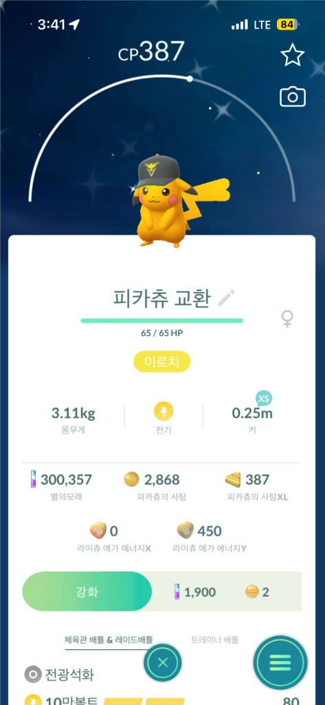 포켓몬고 피카츄 이로치(할인!) 이미지
