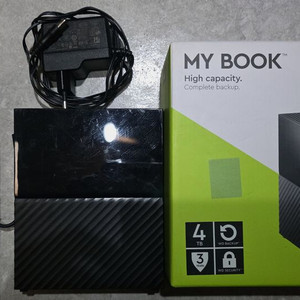 웨스턴 디지털 마이북 4TB 정품 4테라 외장하드 블랙 3.0 USB 이미지