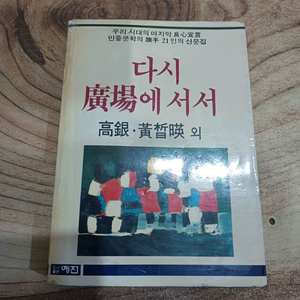 다시 광장에서서 - 고은 .황석영 외 (1985년.11월 .초판) 이미지