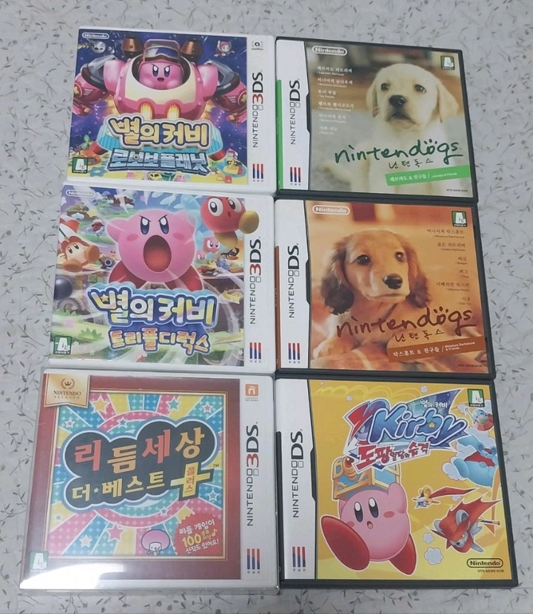 닌텐도3ds 리듬세상 커비 로보보 트리플 도팡 닌텐독스 팝니다 - 안심되는 중고거래