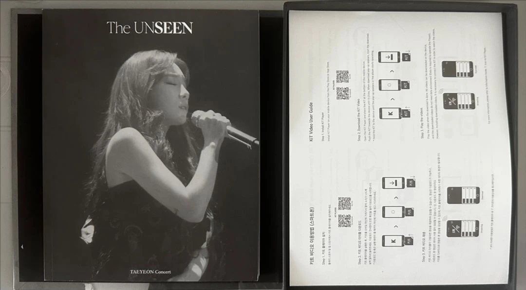 마지막으로 가격 내림!태연TheUNSEENDVD 키트 팔아요.택포O,직거래X,상세 설명&사진 다 보신후 문의주세요 이미지