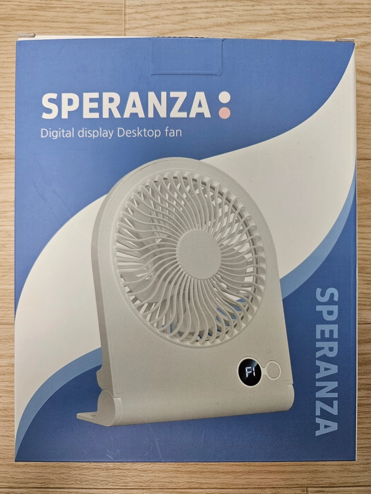 (미개봉) SPERANZA 탁상 선풍기 화이트 이미지