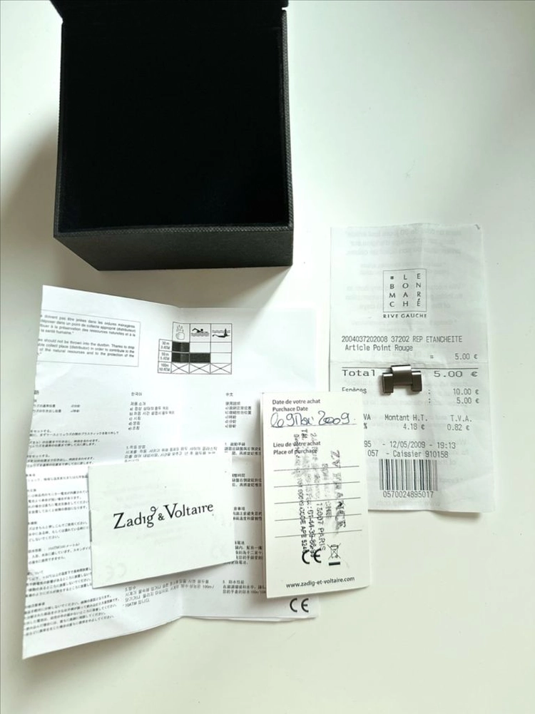 정품 ) 쟈딕앤볼테르 시계 ZADIG&VOLTAIRE 이미지