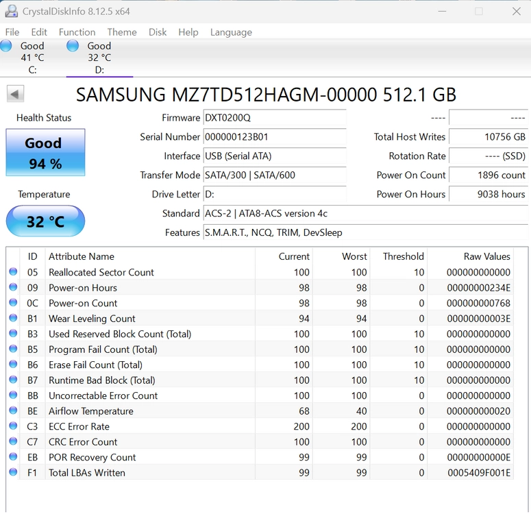 삼성 2.5인치 SATA SSD 512GB 이미지