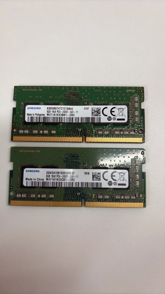 삼성 DDR4 2400 8GB 노트북 램 2장 이미지