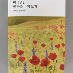 책 도서 딱 1년만 말투를 바꿔 보자 369일 긍정 확언 이미지