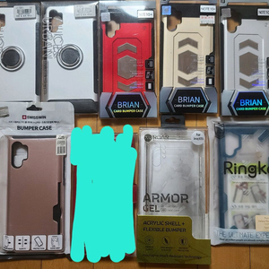 갤럭시노트10 플러스 케이스8개 일괄 이미지