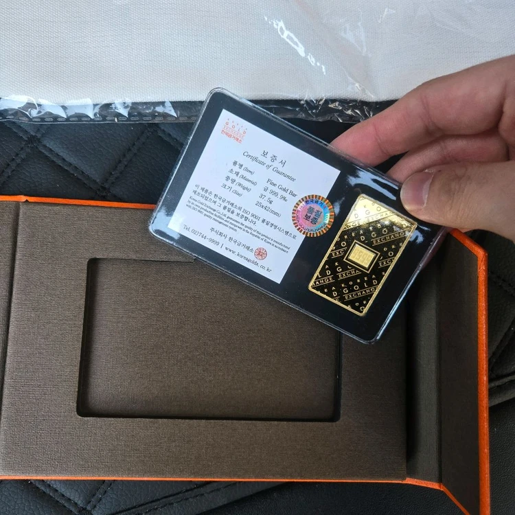 한국금거래소 순금 골드바 37.5g 10돈 급처 이미지