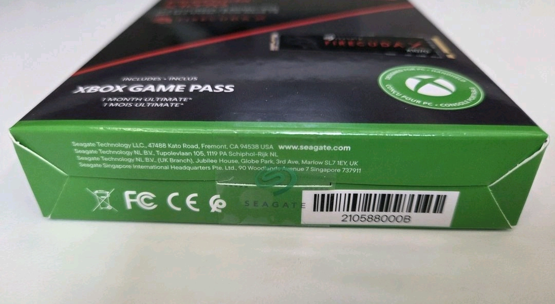 (미개봉) 시게이트 파이어쿠다 X1070 2TB NVME SSD PCIe Gen4 x4 이미지