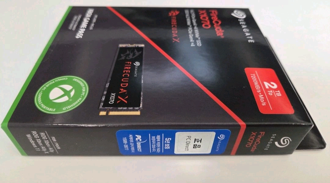 (미개봉) 시게이트 파이어쿠다 X1070 2TB NVME SSD PCIe Gen4 x4 이미지