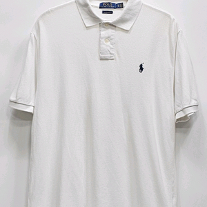 POLO 폴로 랄프로렌 커스텀 슬리림핏 메쉬 폴로 티셔츠 / 남 XL 화이트 이미지