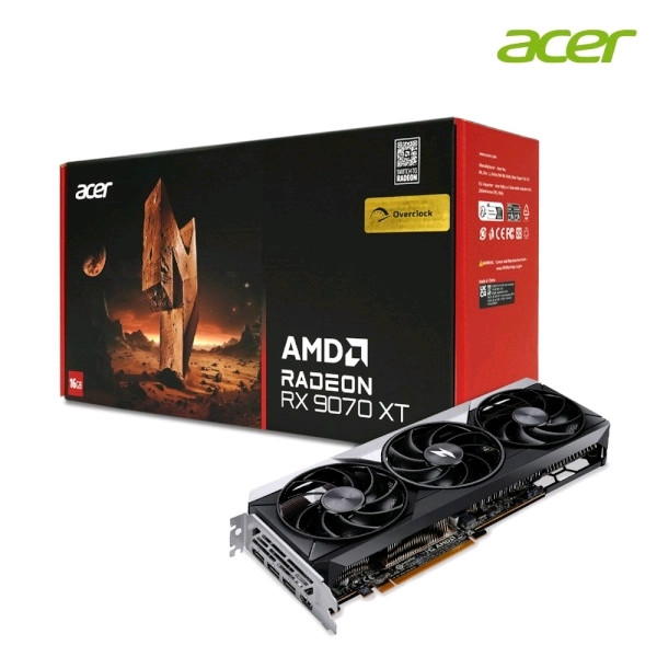(미개봉) 에이서 니트로 라데온 RX 9070 XT OC D6 16GB - 안심되는 중고거래