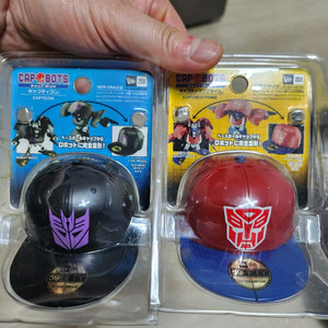 타카라 트랜스포머 New era 콜라보레이션 cap bots 2종 일괄 이미지