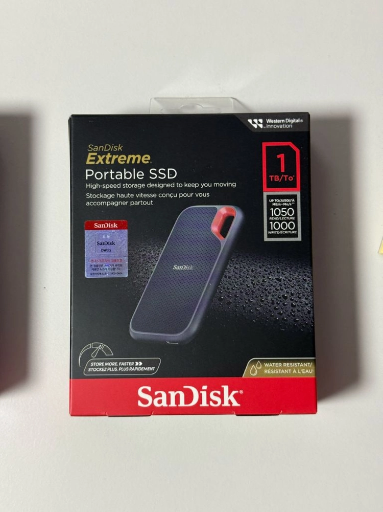 샌디스크 익스트림 휴대용 SSD 1TB 이미지