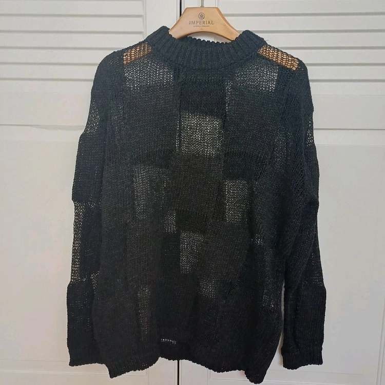 [THE OPEN PRODUCT] 더오픈프로젝트 체커보드 니트 1사이즈 이미지