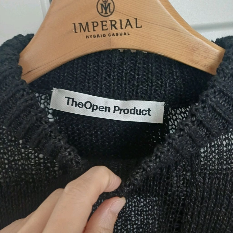 [THE OPEN PRODUCT] 더오픈프로젝트 체커보드 니트 1사이즈 이미지