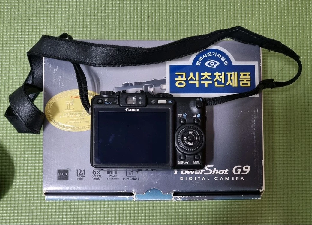 캐논 파워샷 G9 빈티지 디지털 카메라 팝니다. 이미지