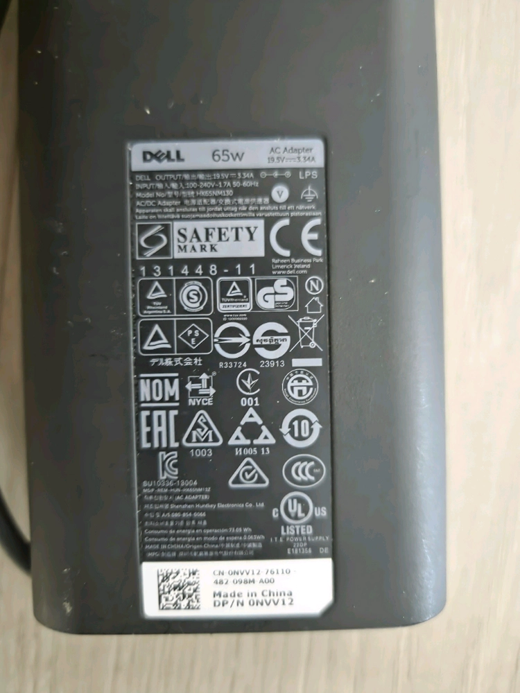 델 노트북 65W AC 어댑터 충전기 이미지