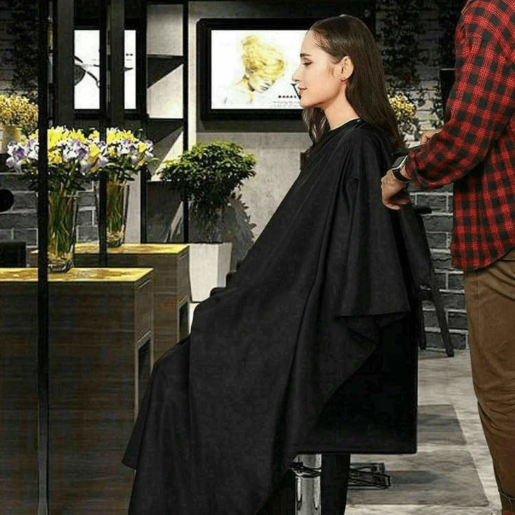 새 파랑색 미용실 가운 헤어샵 이발보 염색 파마 커트 이미지