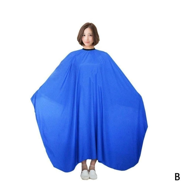 새 파랑색 미용실 가운 헤어샵 이발보 염색 파마 커트 이미지