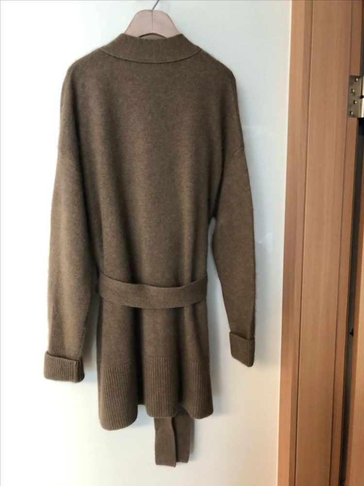 Orr 오르 라쿤 로브 숄 가디건 코트 올드머니룩 출근룩 모카무스 이미지