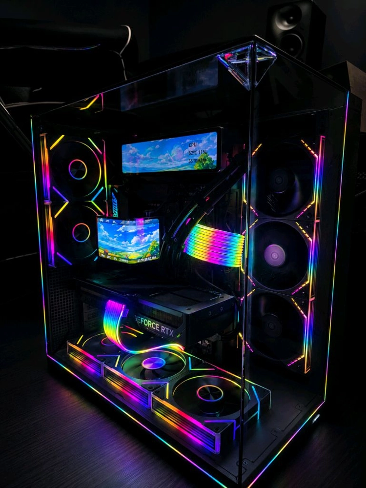 라이젠9 9950X3D 64GB RTX5080 화이트신품PC 이미지