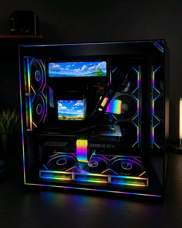 라이젠9 9950X3D 64GB RTX5080 화이트신품PC 이미지