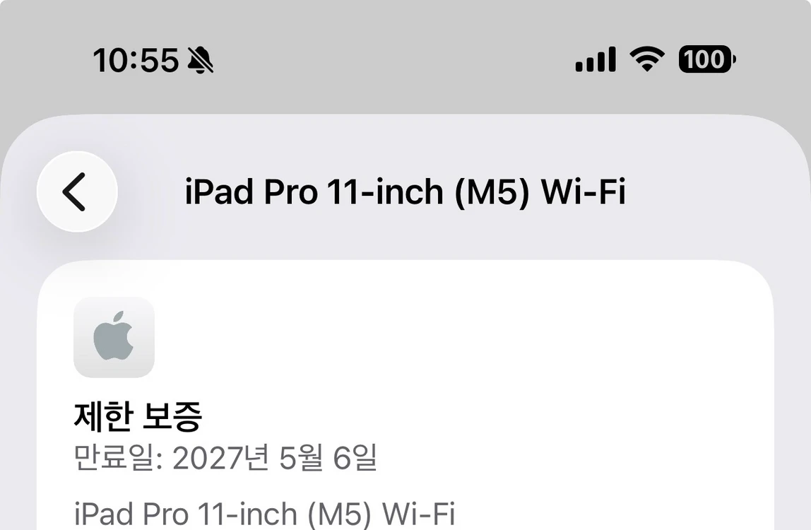 애플 아이패드 프로 11인치 M5 256gb Wi-Fi 실버 이미지