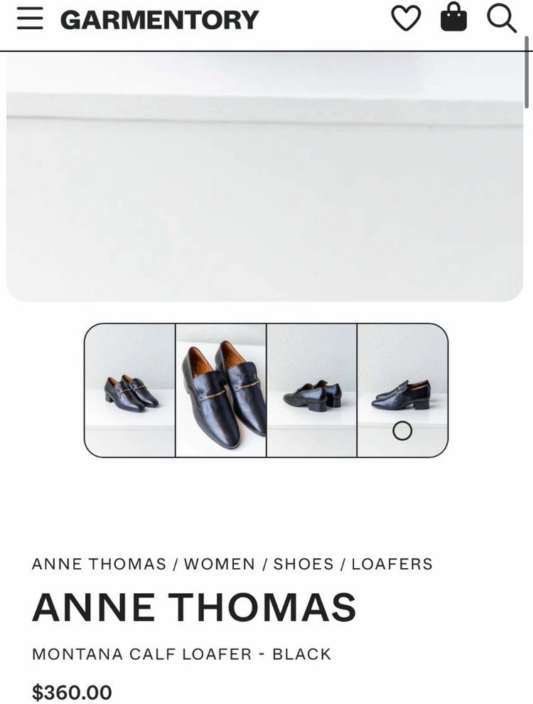 프랑스 앤 토마스 anne thomas 가죽 로퍼 페르마타 이미지